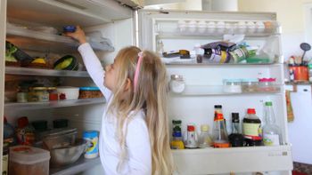 صورة توضيحية لطعام في الثلاجة 