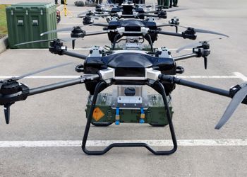 (Russian Defense Ministry Press Service via AP) This photo released by the Russian Defense Ministry Press Service Saturday, April 20, 2024, shows unmanned aerial vehicles