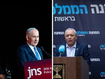 Yonatan Zindel et Haim Goldberg / Flash 90 Benjamin Netanyahou et Gadi Eisenkot
