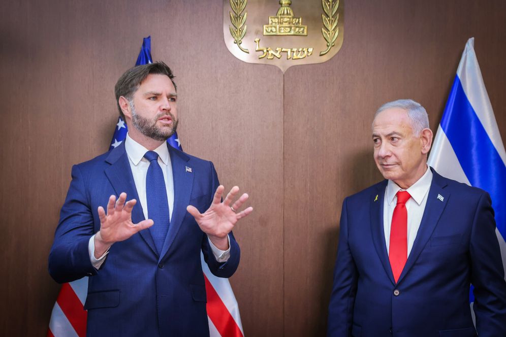 J.D. Vance et Benjamin Netanyahou 