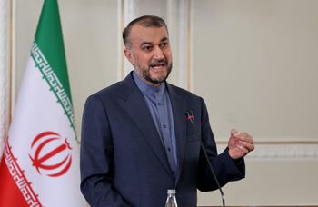Iran's Foreign Minister Hossein Amir-Abdollahian speaks during a press conference in Tehran, Iran, on December 6, 2021.