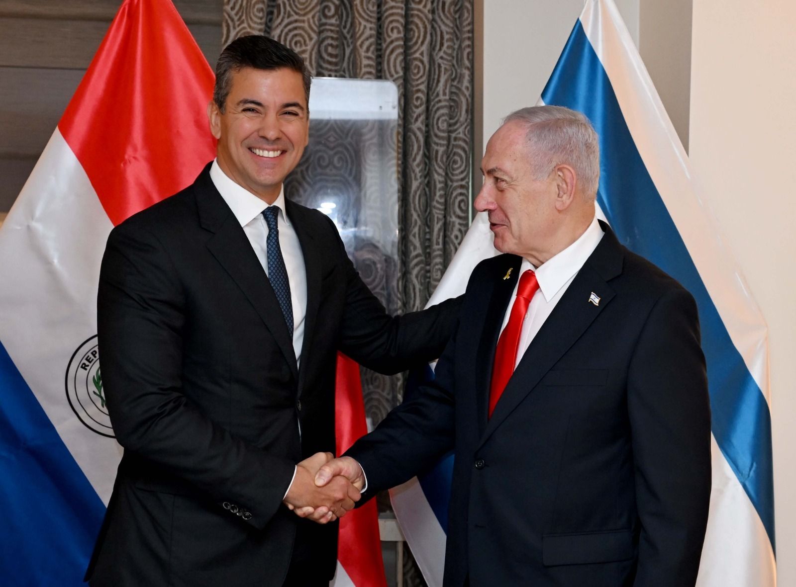 Benjamin Netanyahou salue le soutien du Paraguay lors d'une rencontre à l'ONU