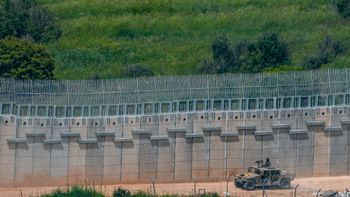 Israeli soldiers are seen on the Israeli border with Lebanon, May 2, 2026. 