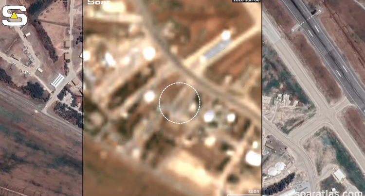 Satellite imagery potentially showing damage to Israel's Ramat David Airbase after June 7, 2026 Iran attack