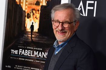Steven Spielberg arrives at the premiere of "The Fabelmans" as part of AFI Fest, November 6, 2022, in Los Angeles, California, United States.