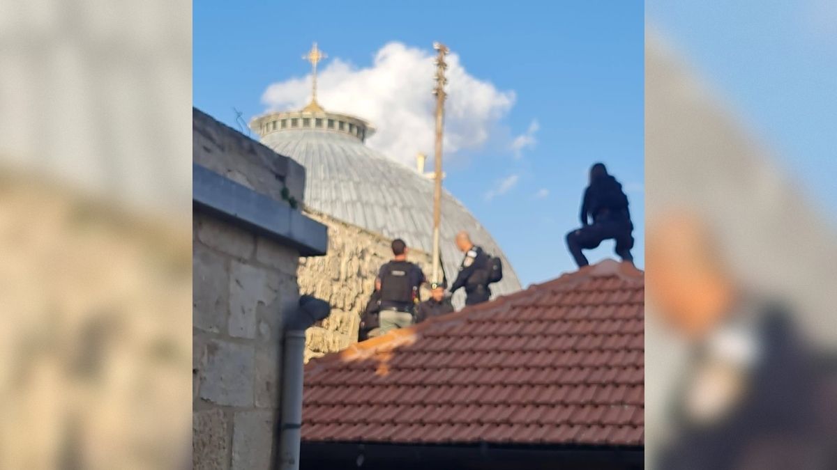 شظايا صواريخ اعتراض تسقط في الحرم القدسي وكنيسة القيامة في القدس