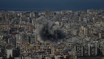 Frappes israéliennes contre les infrastructures du Hezbollah dans le quartier de Dahiyeh, à Beyrouth, le 06.03.2026