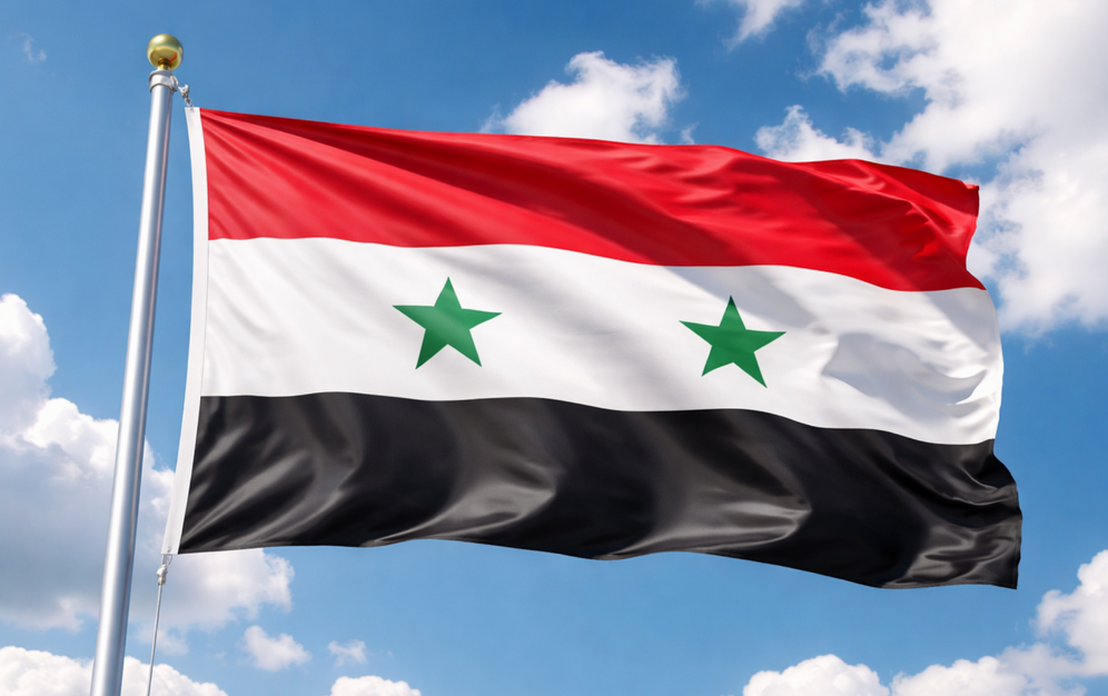 Le drapeau de la Syrie