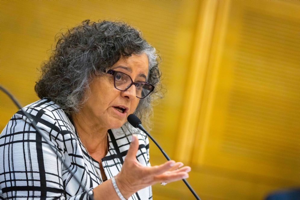Aida Touma-Sliman at the the Knesset (Israeli Parliament) in Jerusalem on June 08 2022.