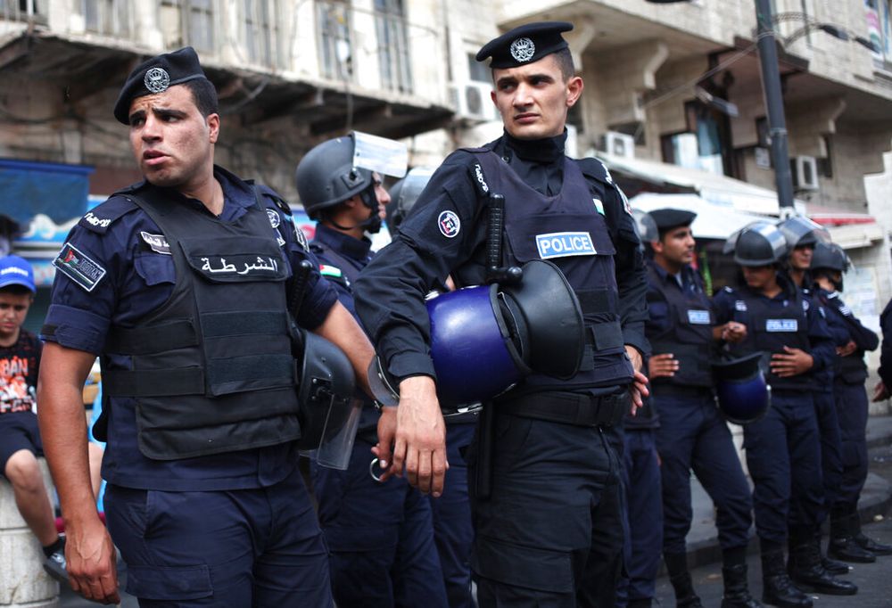 Illustration - police officers in Amman, Jordan.