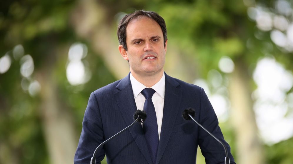 Yonathan Arfi, President of CRIF (Representative Council of Jewish Institutions in France) delivers a speech during a ceremony marking the 84th anniversary of the 1942 Vel d'Hiv police roundup, the largest roundup of Jews in France during World War II, and paying tribute to the Righteous Among the Nations of France in Paris, Sunday, July 19, 2026. 
