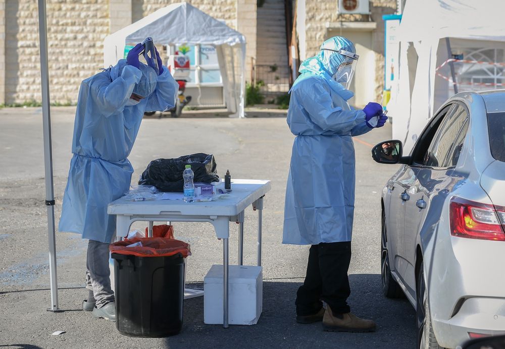 Tests de dépistage du coronavirus en Israël