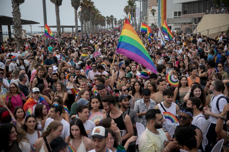 Thousands participate in the annual Gay Pride Parade in Tel Aviv, Israel.