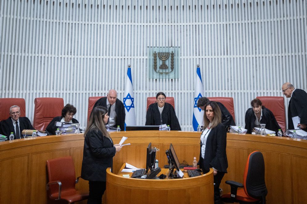 A court hearing at Israel's Supreme Court in Jerusalem, on January 5, 2023.