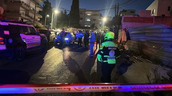 Paramedics on the scene of a double murder in Nazareth, September 2, 2026.