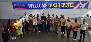 A Delegation of a Queen, Princesses and Princes from South African tribes visits the Magen David Adom headquarters in Ramla, September 6, 2026.