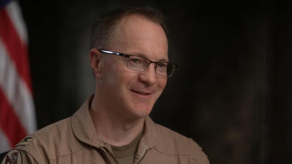 60 Minutes / Screenshot Officer 'Bravo' sitting down for an interview with 60 Minutes