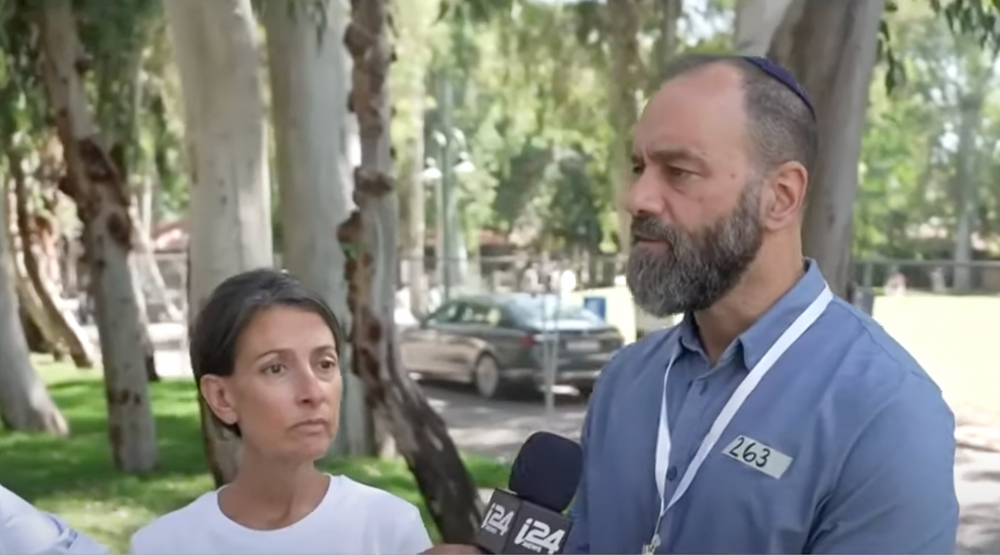 Jon Polin and Rachel Goldberg, the parents of hostage Hersh Goldberg-Polin, speak to i24NEWS