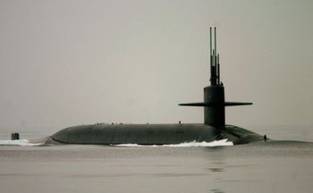 A file photo of an Ohio-class nuclear submarine