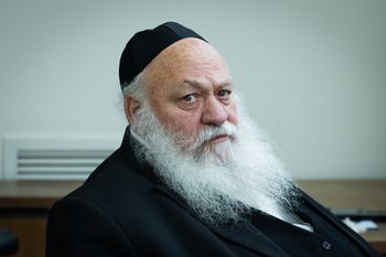 Oren Ben Hakon/ Flash 90 Le chef du parti orthodoxe Agoudat Israël, Itzhak Goldknopf