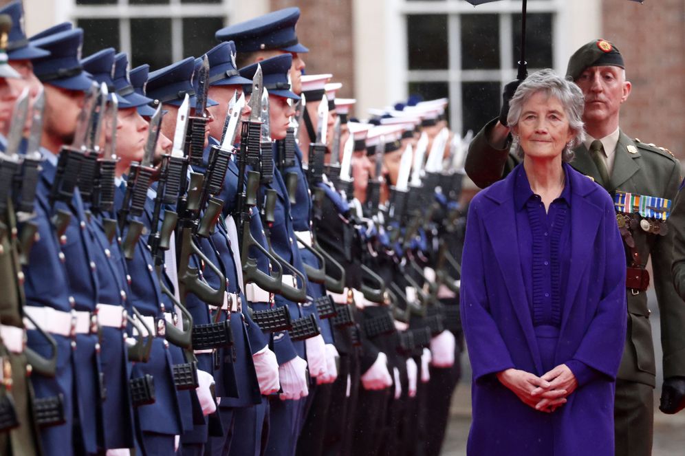 AP La présidente irlandaise Catherine Connolly