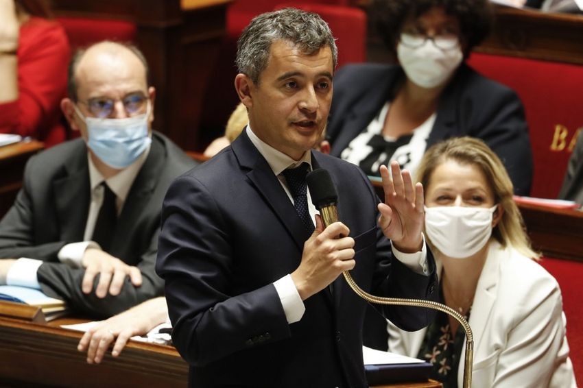 Le ministre de l'Intérieur Gérald Darmanin lors d'une séance à l'Assemblée nationale, le 16 juillet 2020.