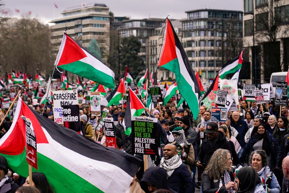 Manifestation pro-palestinienne à Londres, Royaume-Uni