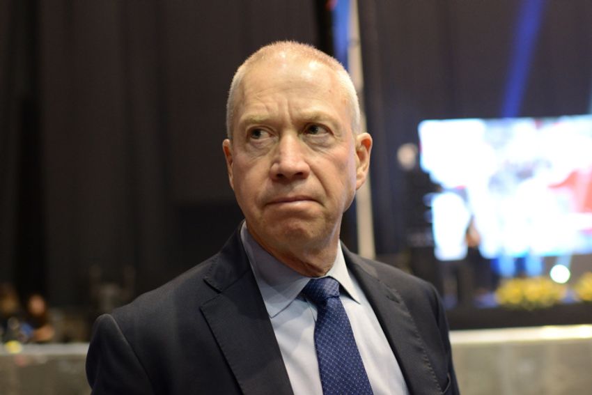 MK Yoav Galant of the Likud, attends an event after the release of first voting results in the Israeli general elections, at the party headquarters in Tel Aviv, on Sep. 17, 2019.