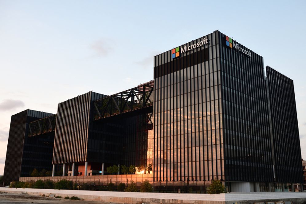 Photo by Gili Yaari/Flash90 File photo of the Microsoft development center in Herzliya Pituah on Israel's Mediterranean coast