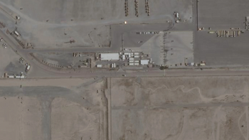 File satellite image of a Tactical Operations Center at Port Shuaiba, Kuwait.
