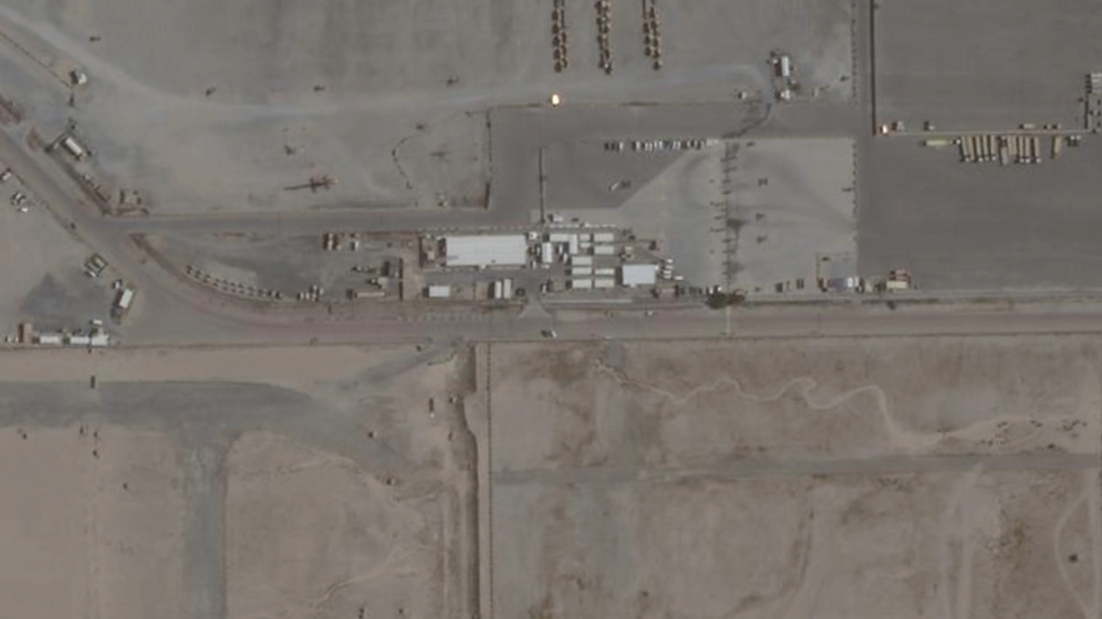 File satellite image of a Tactical Operations Center at Port Shuaiba, Kuwait.
