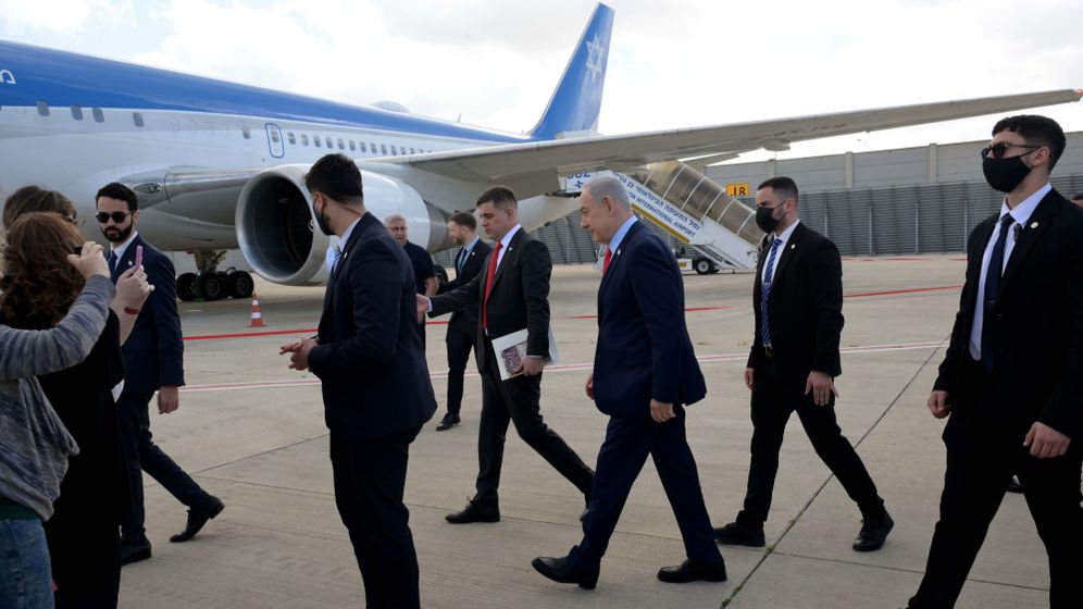 Departure of Benjamin Netanyahu for Washington, le 10.02.2026