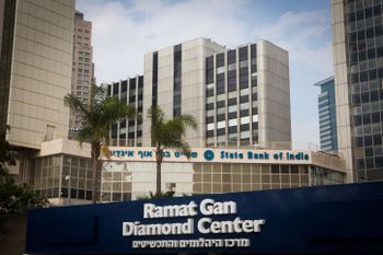 View of the Israel Diamond Exchange center,  in the central Israeli city of Ramat Gan, January 14, 2016.