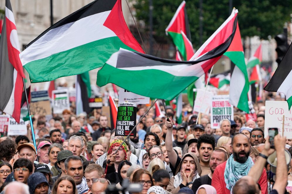 Manifestation pro-palestinienne à Londres