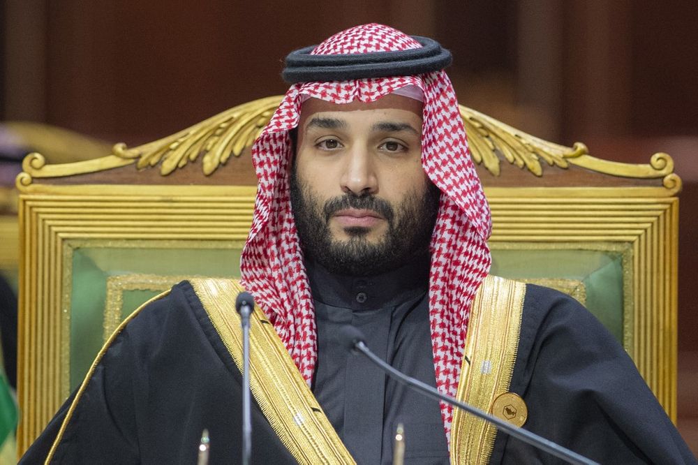 Saudi Crown Prince Mohammed bin Salman chairing the GCC summit in Saudi Arabia's capital Riyadh on December 14, 2021.