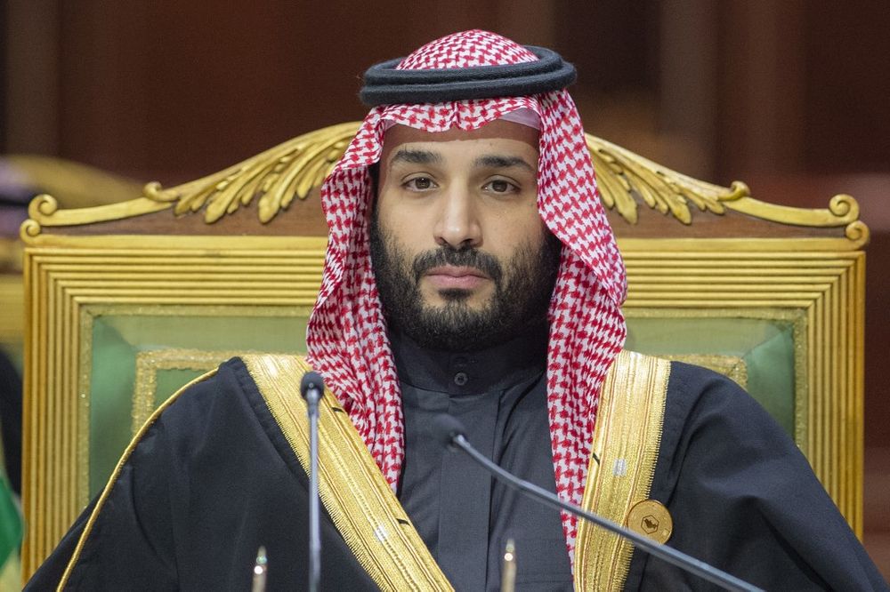 Saudi Crown Prince Mohammed bin Salman chairing the GCC summit in Saudi Arabia's capital Riyadh on December 14, 2021.
