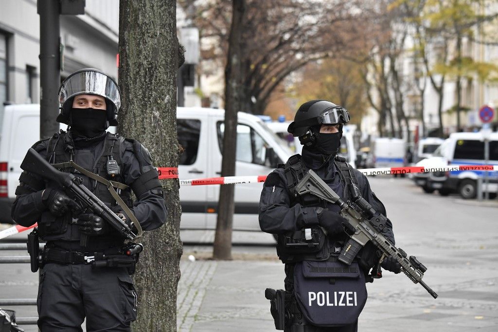 Berlin Germany September 2022 German Police Tactical Units German