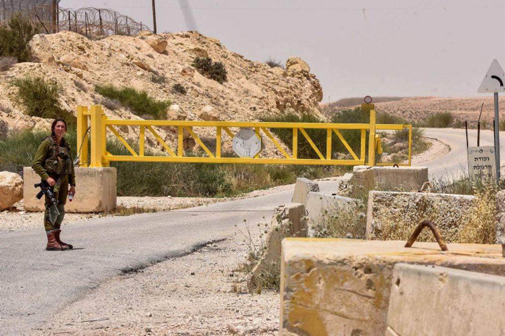 IDF soldiers at the Mount Harif military base