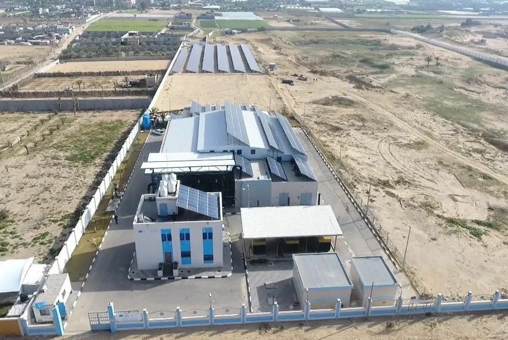Desalination plant in the Gaza Strip's Deir al-Balah