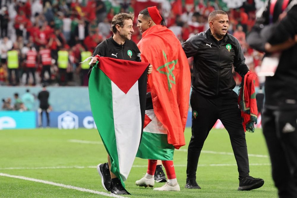 Les Joueurs Marocains Ont Célébré Leur Victoire Contre L'Espagne