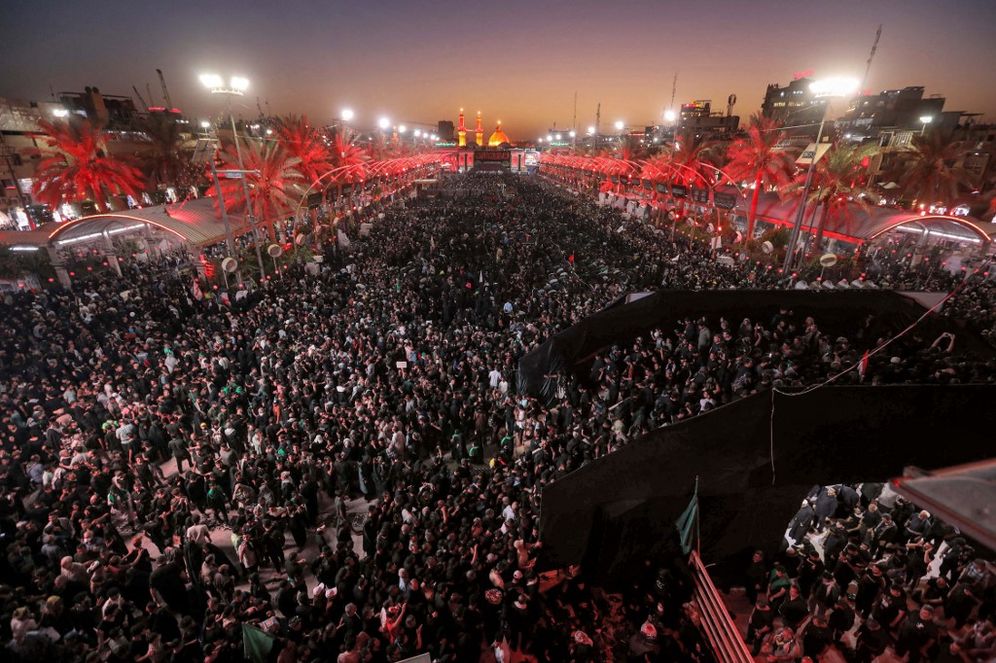 Pèlerinage chiite de l'Arbaïn à Kerbala en Irak, le 16 septembre 2022