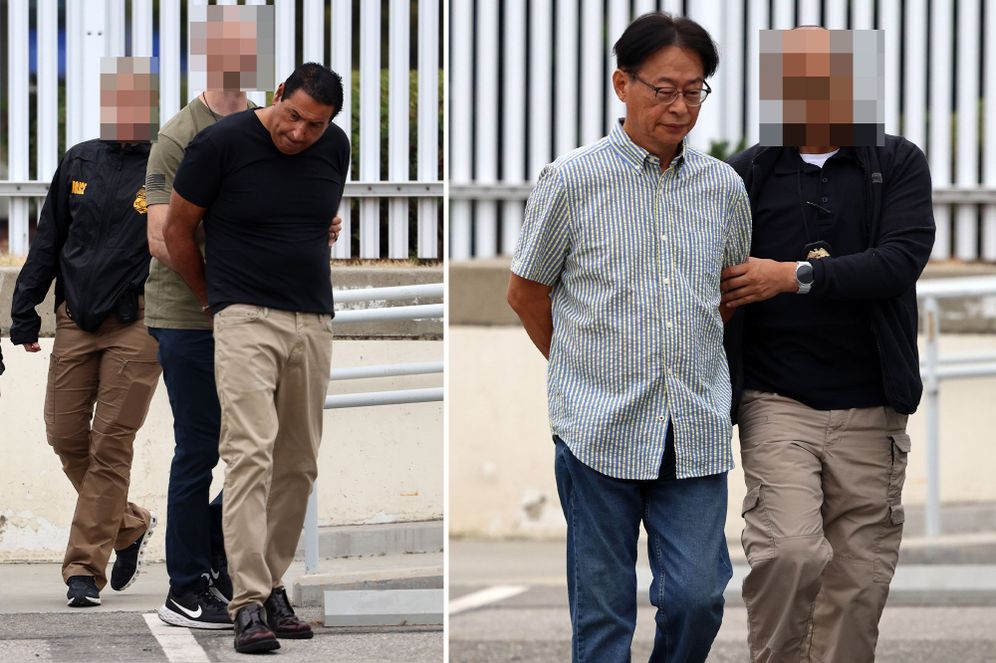 Police de Los Angeles Arrestation d'Oren David Shachar et Abraham Shin