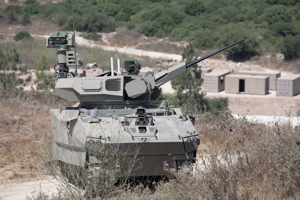 Future armored vehicle of the land forces of the Israeli army, August 4, 2019
