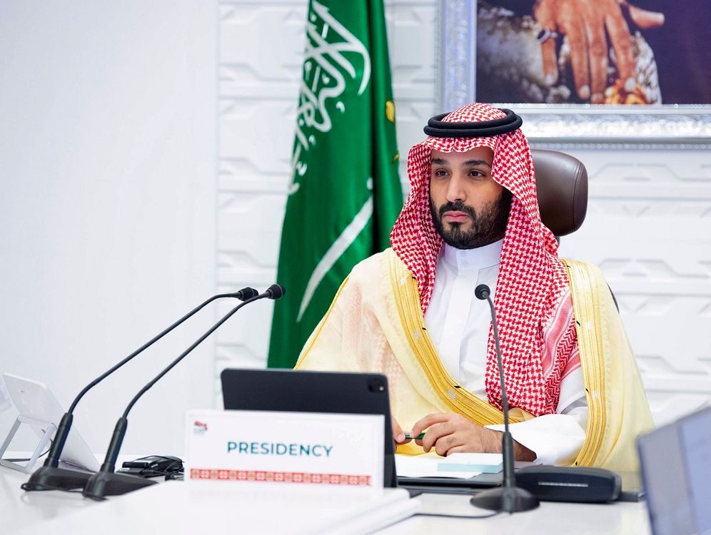 Bandar Aljaloud/Saudi Royal Palace via AP, File Le prince héritier d'Arabie saoudite Mohammed ben Salmane à un sommet virtuel du G-20 organisé par vidéoconférence, à Riyad, en Arabie saoudite, le 22 novembre 2020