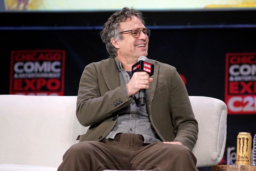 Mark Ruffalo during the 'Mark Ruffalo Spotlight' panel at C2E2 at McCormick Place on March 1, 2020 in Chicago.