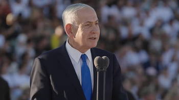 Le Premier ministre Benjamin Netanyahou lors de la cérémonie de clôture d'une formation d'officiers, le 25 juin 2026