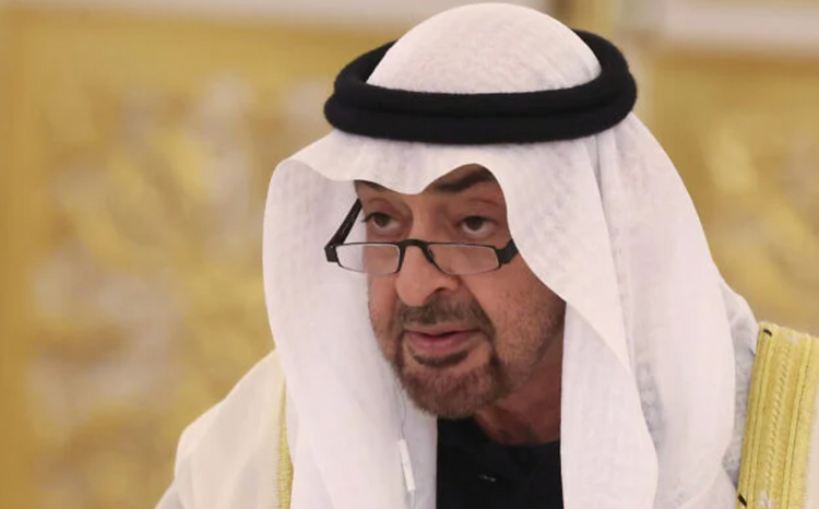 Le président des Émirats arabes unis, le cheikh Mohammed ben Zayed Al Nahyane, s’exprime lors de sa rencontre avec le président russe Vladimir Poutine au Grand Palais du Kremlin, à Moscou, le 29 janvier 2026.