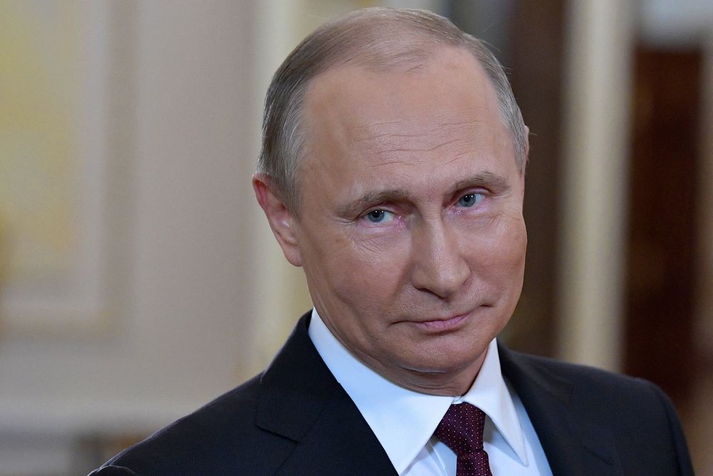 Le président russe Vladimir Poutine à Moscou le 8 mars 2018
