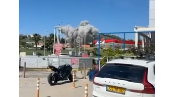 Impact d'un tir iranien