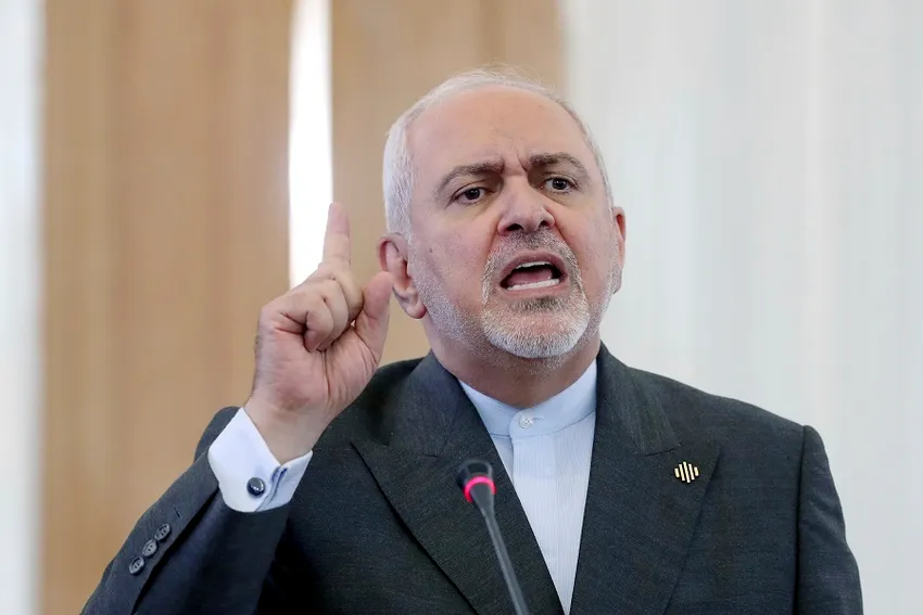 Iranian Foreign Minister Mohammad Javad Zarif speaks at a press conference in Tehran, Iran, Monday, Aug. 5, 2019. Zarif lambasted the recent U.S. sanctions against him, calling the move a "failure" for diplomacy.
